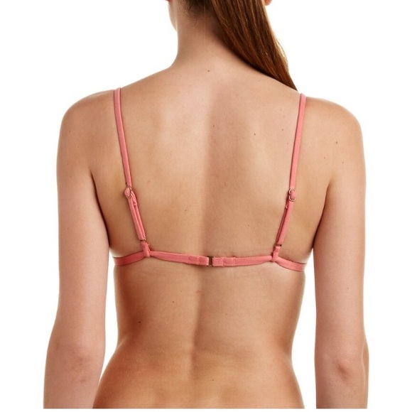 Lucky Brand Suede With Me Bikini Top Pink - Picture 3 of 10